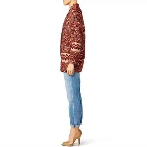 Free People Faux Fur Patterned Coat